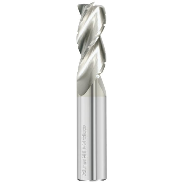 Fullerton Tool 3-Flute - 37.5 Degree Helix - 3805 AlumaMill G3 Vicor HP End Mills, FC5, RH Spiral, Crnr Radius, Std, 3/4 38493 - main